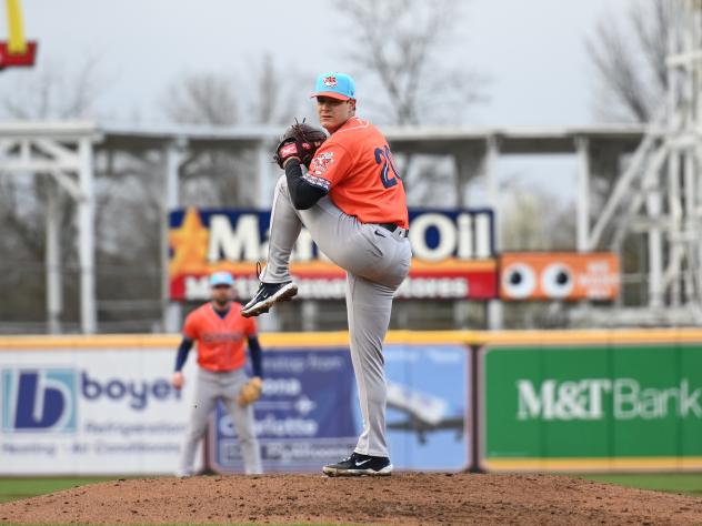 Somerset Patriots pitcher Brendan Beck