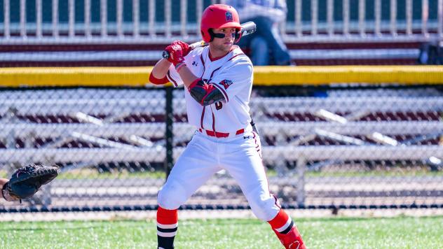 Infielder Jeremy Piatkiewicz with East Stroudsburg University