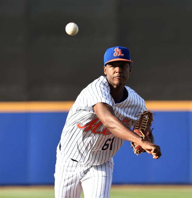 St. Lucie Mets pitcher Edgar Moreta