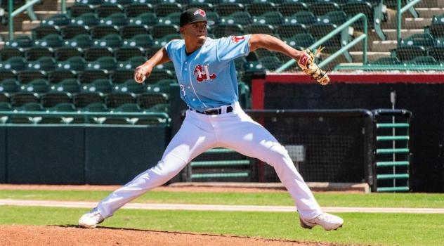 Hickory Crawdads on the mound
