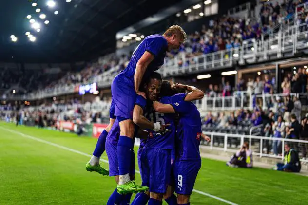 Louisville City FC celebration