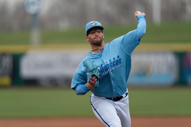 Omaha Storm Chasers pitcher Noah Cameron