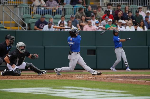 Biloxi Shuckers' Ethan Murray at bat