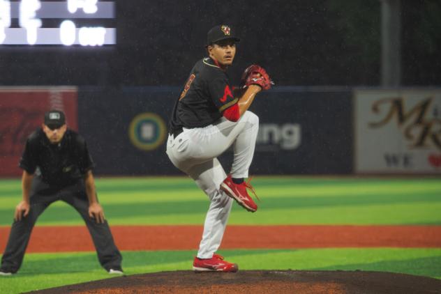 Rome Emperors' Herick Hernandez on the mound
