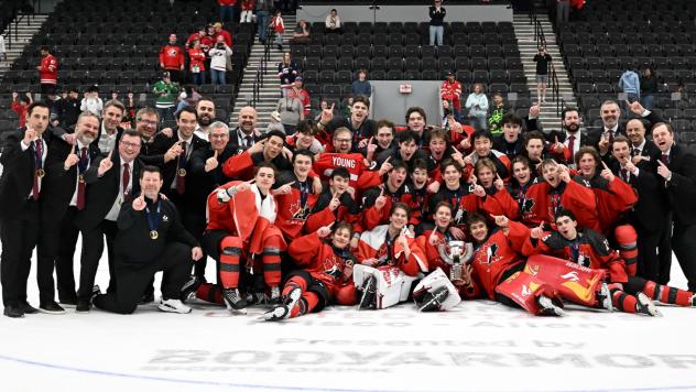 Canada celebrates win at 2025 U18 World Championship