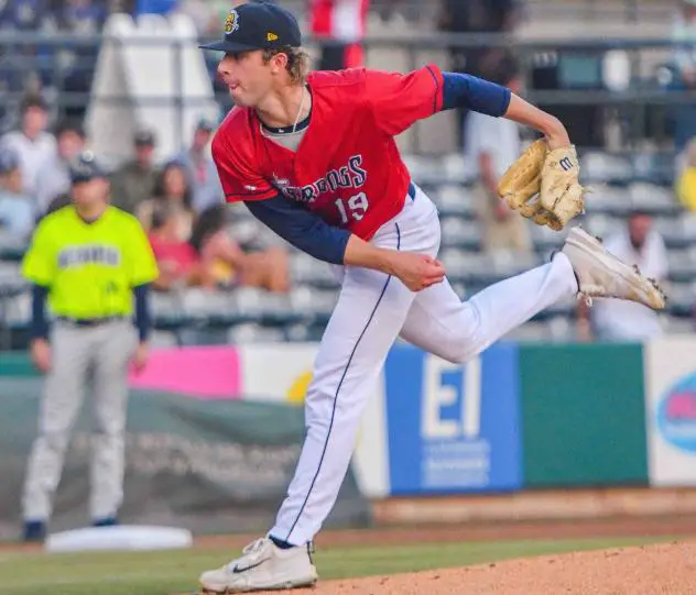 Charleston RiverDogsJanzen Keisel in acrtion