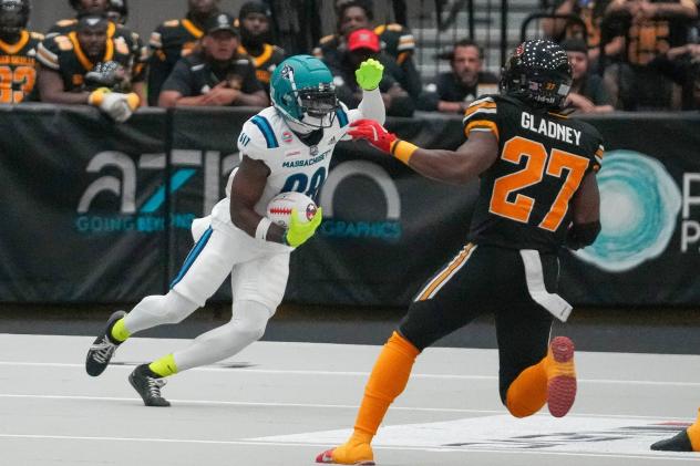 Massachusetts Pirates wide receiver Isaac Zico