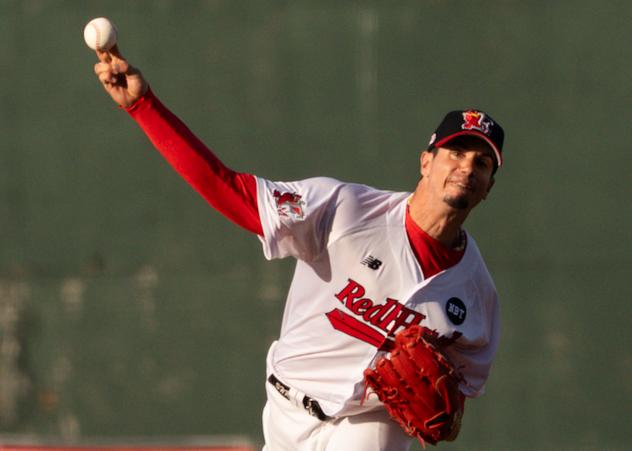 Fargo-Moorhead RedHawks on the mound