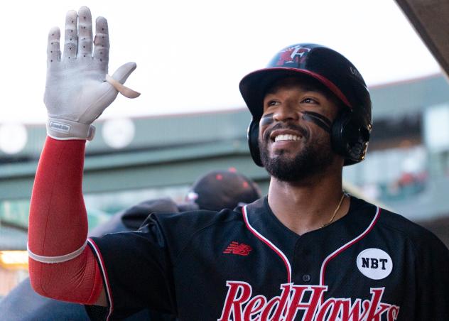 Robert Perez Jr. of the Fargo-Moorhead RedHawks