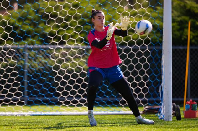 North Carolina Courage goalkeeper Hensley Hancuff