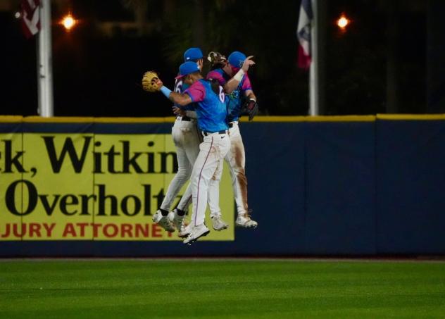 Pensacola Blue Wahoos celebration