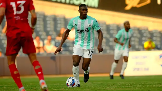 Midfielder Edwin Laszo with FC Tulsa