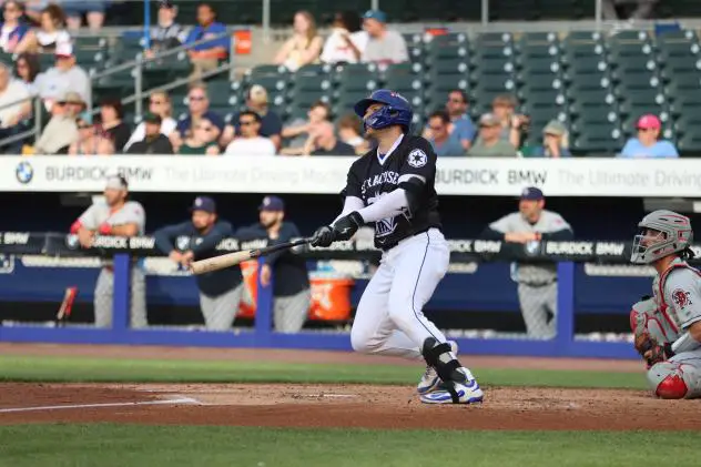 Hayden Senger of the Syracuse Mets