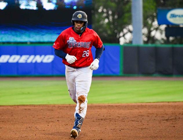 Charleston RiverDogs' Angel Mateo on game night