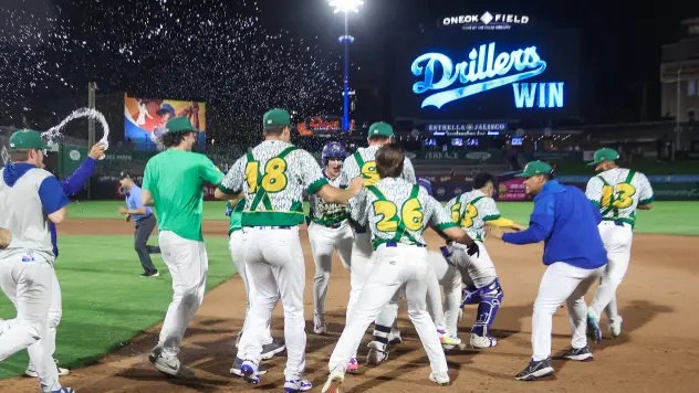 Tulsa Drillers celebrate win