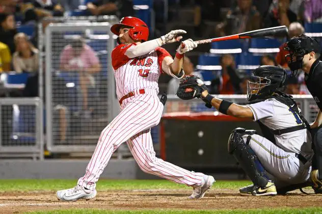 Ottawa Titans infielder Aaron Casillas