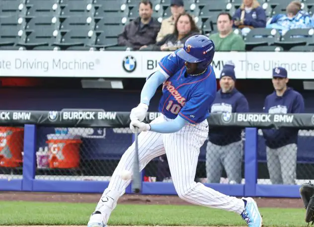 Ronny Mauricio of the Syracuse Mets