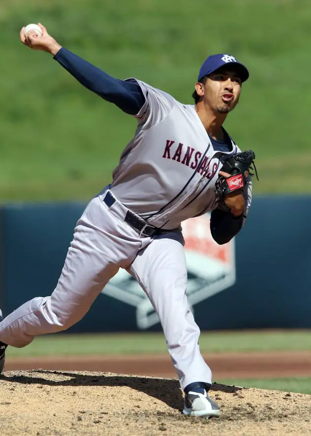 Kansas City Monarchs pitcher Daniel Martinez