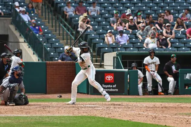 Greensboro Grasshoppers infielder Maikol Escotto