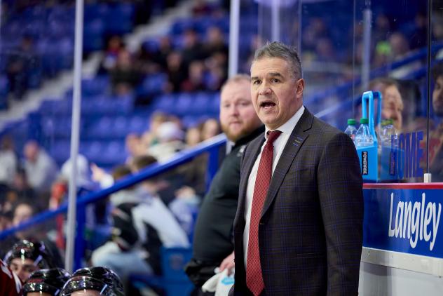 Vancouver Giants Head Coach Manny Viveiros