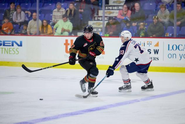 Vancouver Giants defenceman Mazden Leslie