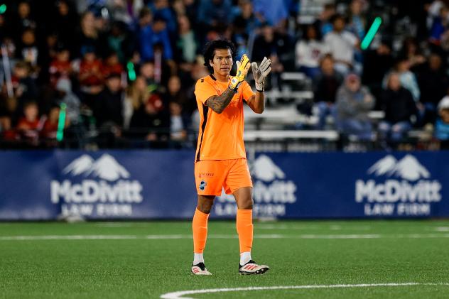 Goalkeeper Abraham Romero with Colorado Springs Switchbacks FC