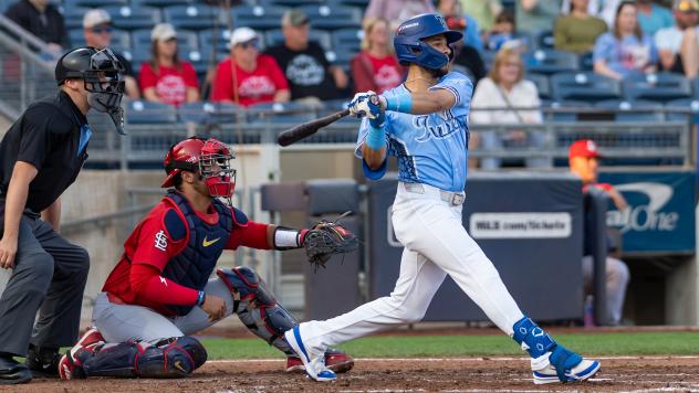 Tulsa Drillers' Ezequiel Pagan at bat