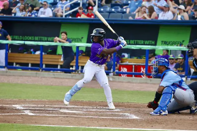 Biloxi Shuckers' at bat