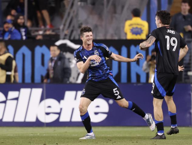 San Jose Earthquakes' Daniel Munie on the field
