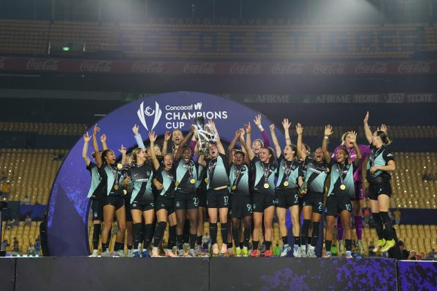 Gotham FC celebrate the Concacaf W Champions Cup
