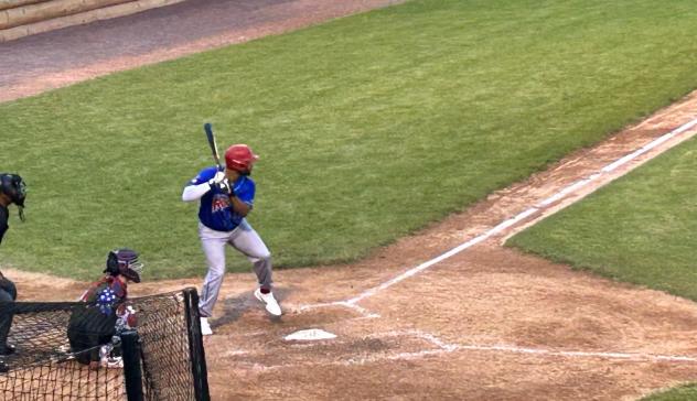 Green Bay Rockers outfielder Justin Journette at the plate