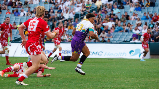 NOLA Gold with possession vs. the Utah Warriors