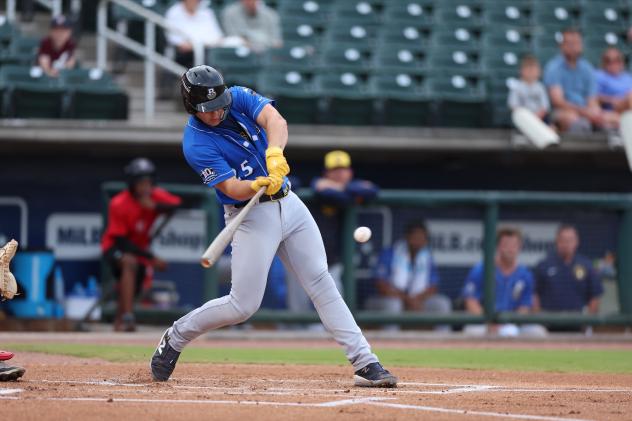 Biloxi Shuckers third baseman Brock Wilken