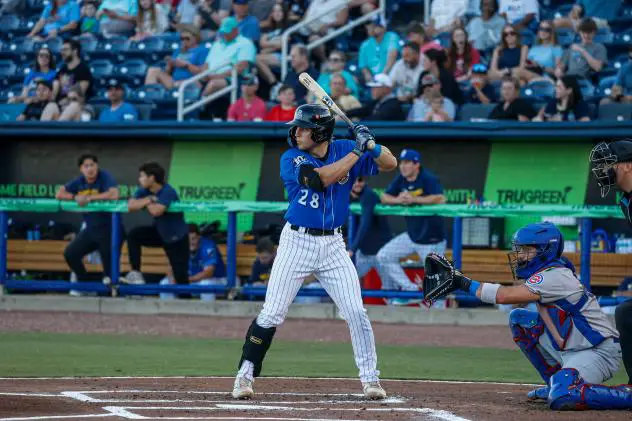 Biloxi Shuckers catcher Matthew Wood