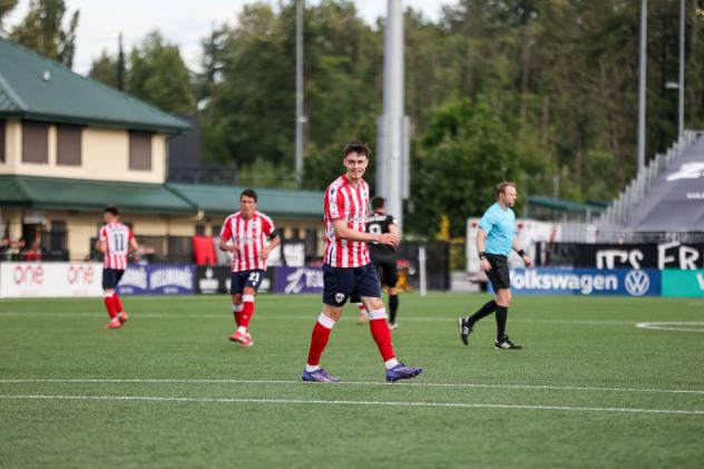 Atlético Ottawa striker Samuel Salter