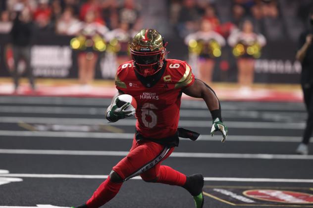 Vegas Knight Hawks running back and kick returner Antonio Wimbush