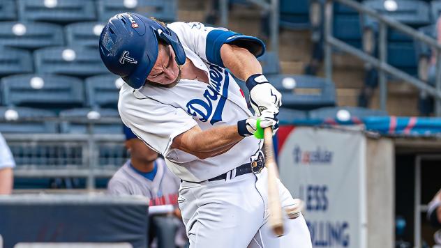 Damon Keith of the Tulsa Drillers gets all of it