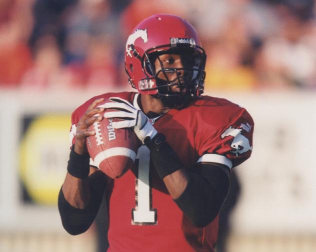 Marcus Crandell with the Calgary Stampeders