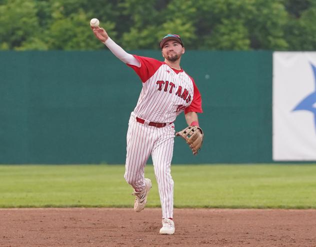 Ottawa Titans infielder Aaron Casillas