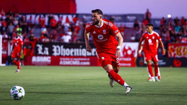Phoenix Rising FC's Dariusz Formella in action