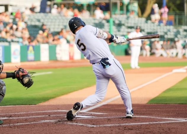 Charleston RiverDogs outfielder Theo Gillen