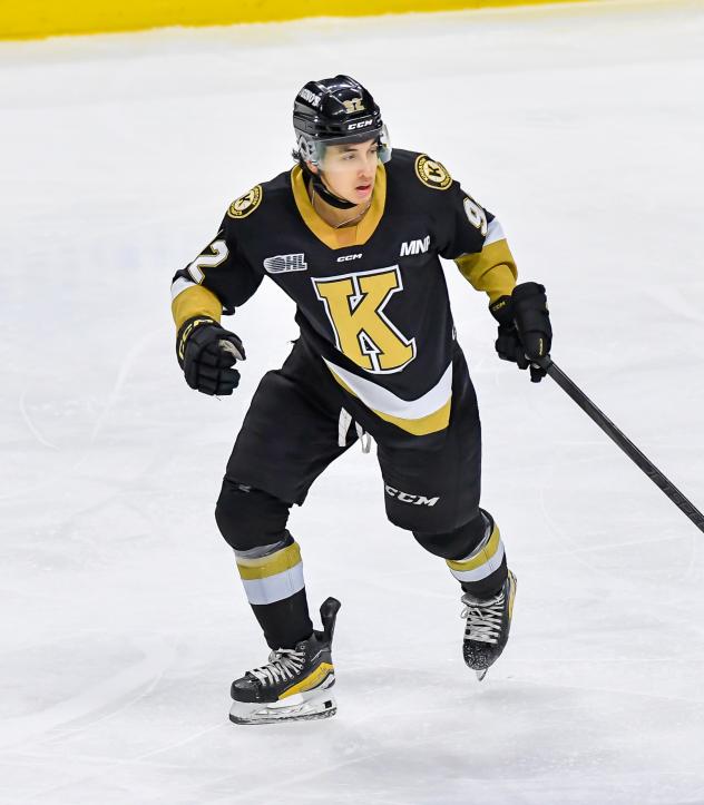 Forward Matthew Soto with the Kingston Frontenacs