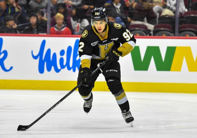 Forward Matthew Soto with the Kingston Frontenacs