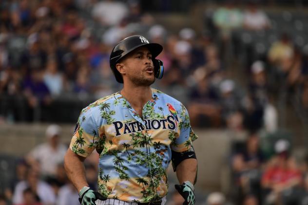 Giancarlo Stanton with the Somerset Patriots
