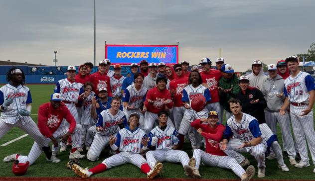 Green Bay Rockers celebrate a walk-off win