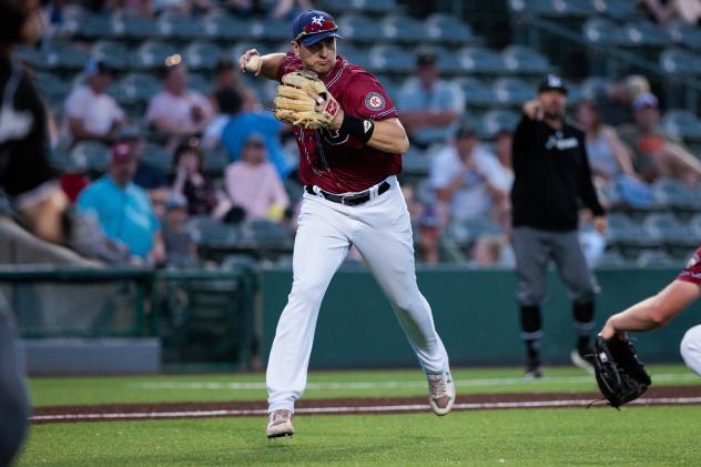 Kansas City Monarchs' Robbie Glendinning in action