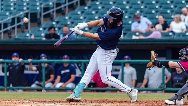 Montgomery Biscuits at bat