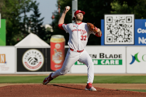Winnipeg Goldeyes pitcher Landen Bourassa