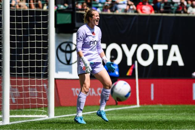 Portland Thorns FC goalkeeper Bella Bixby