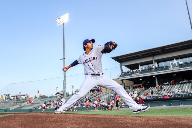 Kansas City Monarchs pitcher Daniel Martinez